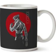 Art Hediye Old Mutant Japanese Red Backdrop Wolverine Iki Tarafı Baskılı Kupa Bardak