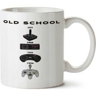 Art Hediye Old School Gamer İki Tarafı Baskılı Kupa Bardak