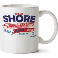 Art Hediye Old Shore Speed Masters Boat Race İki Tarafı Baskılı Kupa Bardak