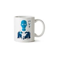 Art Hediye One Punch Man Blue Cityscape İki Tarafı Baskılı Kupa Bardak