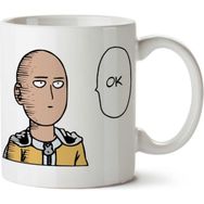 Art Hediye One Punch Man Saitama Ok İki Tarafı Baskılı Kupa Bardak