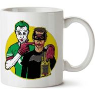 Art Hediye Painted Smile Big Bang Theory Sheldon Joker Batman İki Tarafı Baskılı Kupa Bardak