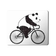 Art Hediye Panda Bisiklet Süren Panda Baskılı 23x19 cm Mouse Pad