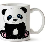 Art Hediye Panda Giant Cuteness Sevimli Panda İki Tarafı Baskılı Kupa Bardak