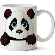 Art Hediye Panda Sevimli Bakış İki Tarafı Baskılı Kupa Bardak