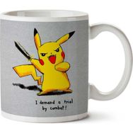 Art Hediye Pikachu Trial By Combat Game Of Thrones Pokemon Iki Tarafı Baskılı Kupa Bardak