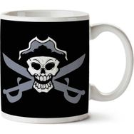 Art Hediye Pirate Skull And Cross Cutlass Kupa Bardak