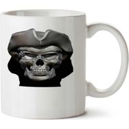 Art Hediye Pirate Skull Kuru Kafa İki Tarafı Baskılı Kupa Bardak