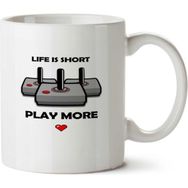 Art Hediye Play More İki Tarafı Baskılı Kupa Bardak