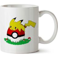 Art Hediye Pokemon Pikachu On Holiday İki Tarafı Baskılı Kupa Bardak