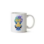 Art Hediye Pokemon Squirtle Wartortle Blastoise İki Tarafı Baskılı Kupa Bardak