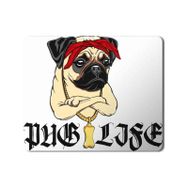 Art Hediye Pug Life Bread Puppy Toy Dog Portable Baskılı 23x19 cm Mouse Pad