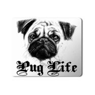Art Hediye Pug Life Pug Hoodie Baskılı 23x19 cm Mouse Pad