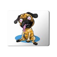 Art Hediye Pug Love Köpek Baskılı 23x19 cm Mouse Pad