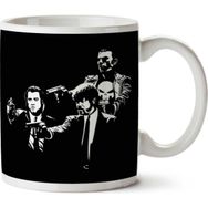 Art Hediye Pulp Fiction Punisher Stick Up İki Tarafı Baskılı Kupa Bardak