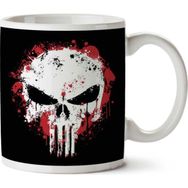 Art Hediye Punisher Splatter İki Tarafı Baskılı Kupa Bardak