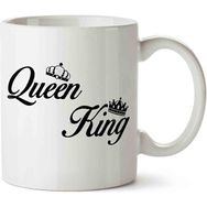 Art Hediye Queen King Baskılı Kupa Bardak