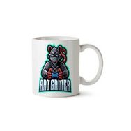 Art Hediye Rat Gamer İki Tarafı Baskılı Kupa Bardak