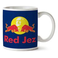 Art Hediye Red Jez Jeremy Corbyn Bull İki Tarafı Baskılı Kupa Bardak