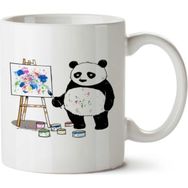 Art Hediye Ressam Panda İki Tarafı Baskılı Kupa Bardak