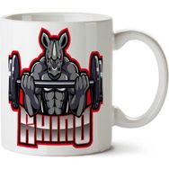 Art Hediye Rhino İki Tarafı Baskılı Kupa Bardak