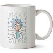 Art Hediye Rick Free Beyaz Free İki Tarafı Baskılı Kupa Bardak