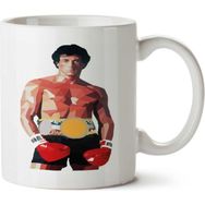 Art Hediye Rocky Rambo Boks İki Tarafı Baskılı Kupa Bardak