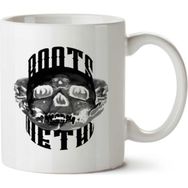 Art Hediye Roots Metal Caveira İki Tarafı Baskılı Kupa Bardak