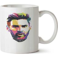 Art Hediye Rosto De Messi İki Tarafı Baskılı Kupa Bardak