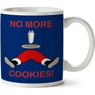 Art Hediye Santa Claus No More Cookies Christmas İki Tarafı Baskılı Kupa Bardak