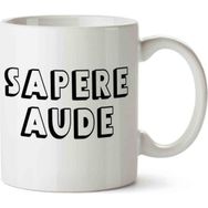 Art Hediye Sapere Aude Logo Kupa Bardak