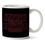 Art Hediye Saving Peoples Stranger Things Supernatural İki Tarafı Baskılı Kupa Bardak