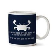 Art Hediye Say We Take Off Aliens İki Tarafı Baskılı Kupa Bardak