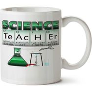 Art Hediye Science Teacher Fen Öğretmeni Periyodik Cetvel İki Tarafı Baskılı Kupa Bardak