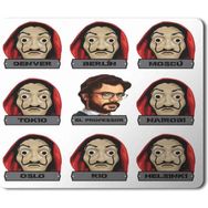 Art Hediye Serie La Casa De Papel Cidades Baskılı 23x19 cm Mouse Pad