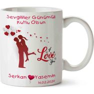 Art Hediye Sevgililer Günümüz Kutlu Olsun Kupa Bardak