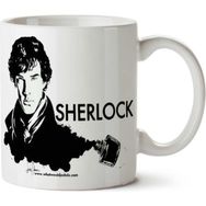 Art Hediye Sherlock Holmes 2 İki Tarafı Baskılı Kupa Bardak