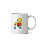 Art Hediye Simpsons Baba Çocuk İki Tarafı Baskılı Kupa Bardak