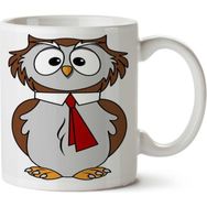 Art Hediye Smart Owl Akıllı Baykuş İki Tarafı Baskılı Kupa Bardak