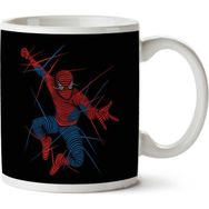 Art Hediye Spider Man Lines İki Tarafı Baskılı Kupa Bardak