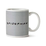 Art Hediye Spiderman Friends Logo İki Tarafı Baskılı Kupa Bardak