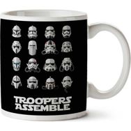 Art Hediye Star Wars Episode 7 The Force Awakens Storm Troopers Assemble İki Tarafı Baskılı Kupa Bardak