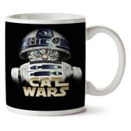 Art Hediye Star Wars Kedi Savaşları İki Tarafı Baskılı Kupa Bardak