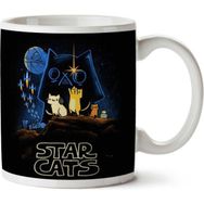 Art Hediye Star Wars Star Cats Uzay Kedisi İki Tarafı Baskılı Kupa Bardak