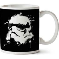 Art Hediye Star Wars Stormtrooper Splatted Helmet Iki Tarafı Baskılı Kupa Bardak