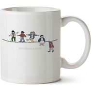 Art Hediye Stranger Things Karakter Çizgi İki Tarafı Baskılı Kupa Bardak