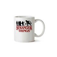 Art Hediye Stranger Things Logo Yazı İki Tarafı Baskılı Kupa Bardak
