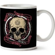 Art Hediye Supernatural Salt And Burn Skull Iki Tarafı Baskılı Kupa Bardak