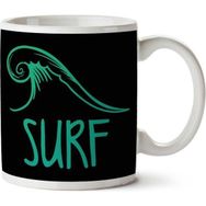 Art Hediye Surf Waves İki Tarafı Baskılı Kupa Bardak