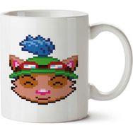 Art Hediye Teemo Kafa İki Tarafı Baskılı Kupa Bardak